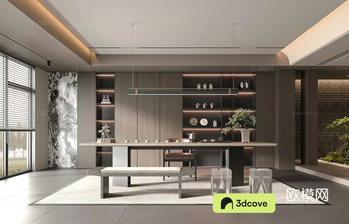 Modern tea room