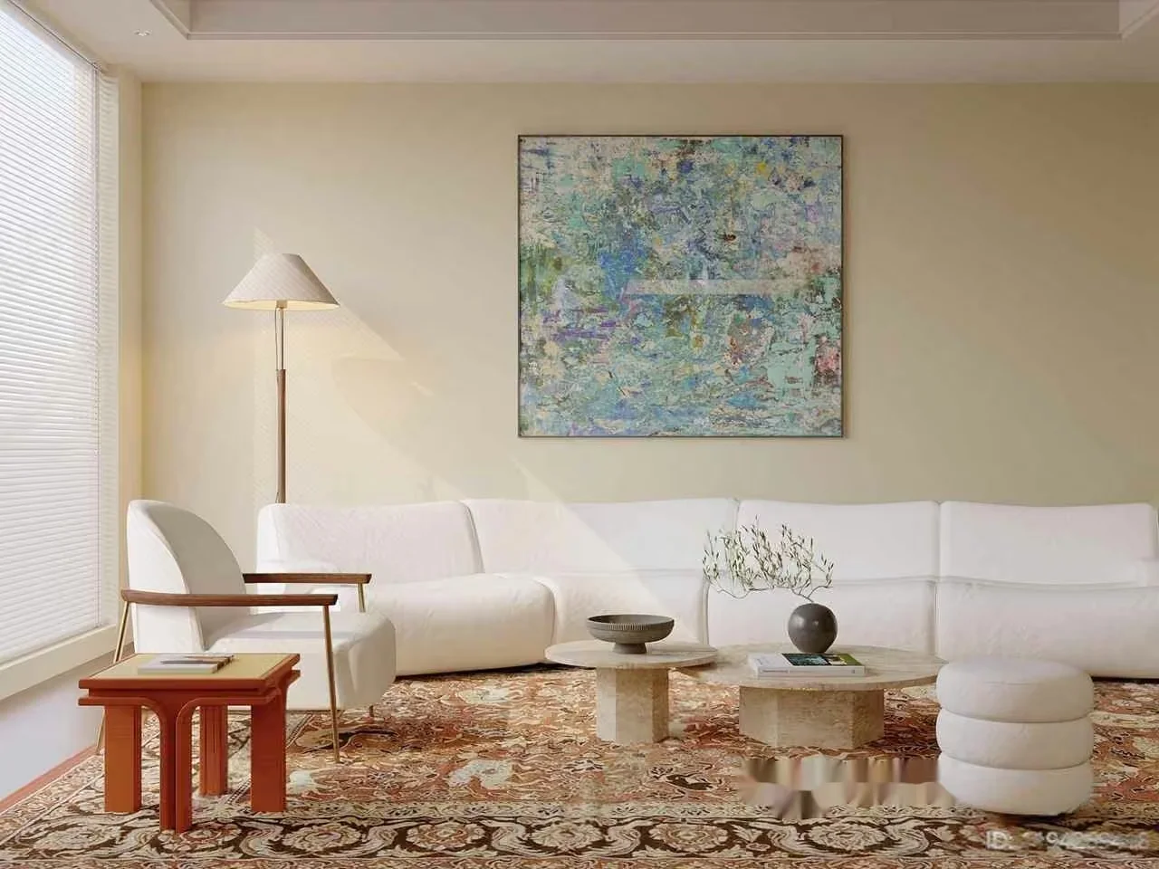 Modern Living Room 3D Model – 6270 – CORONA Render