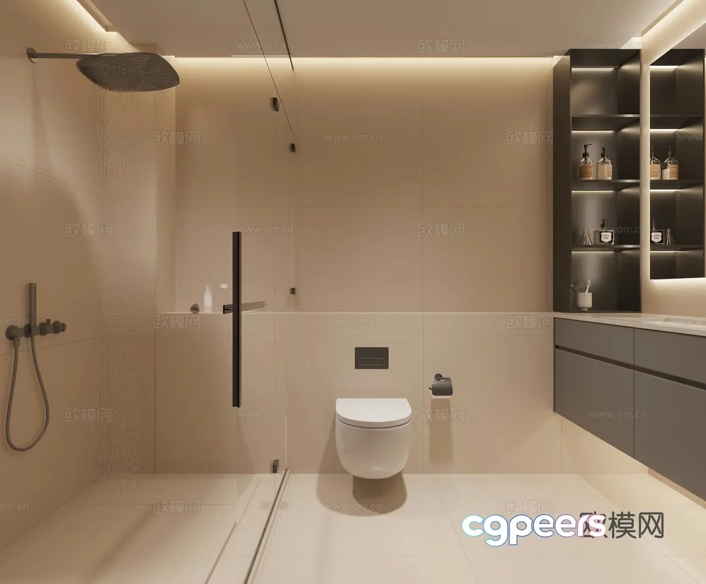 Modern bathroom 3d model