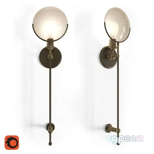 3ds Max Free – Gaslight Lens Grand Sconce 2014