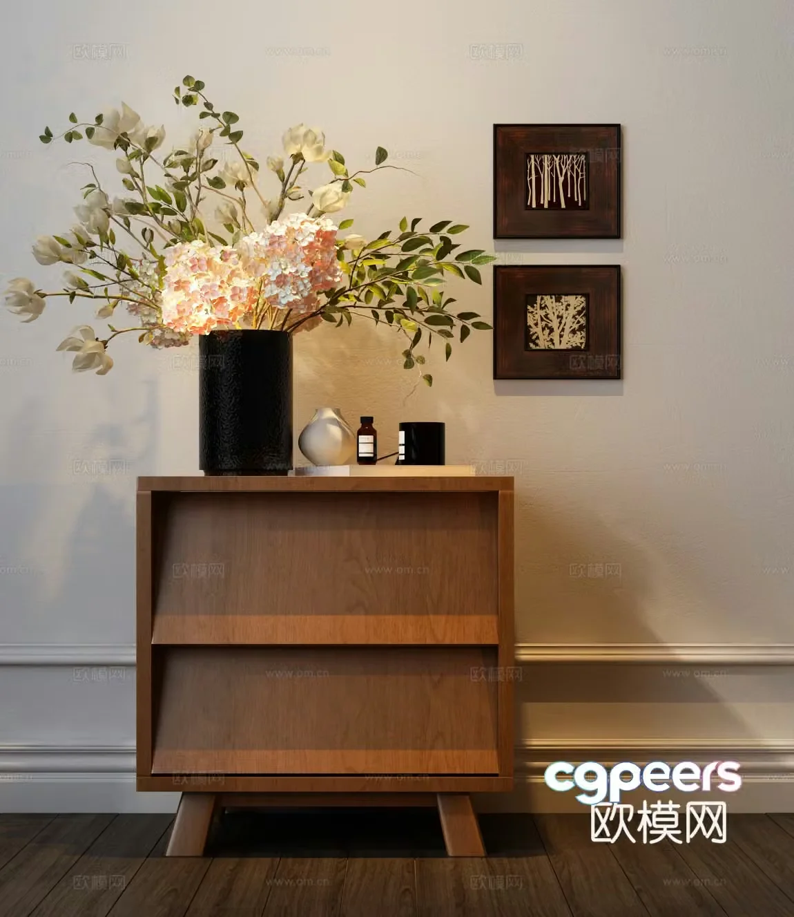 Bedside table 3d model