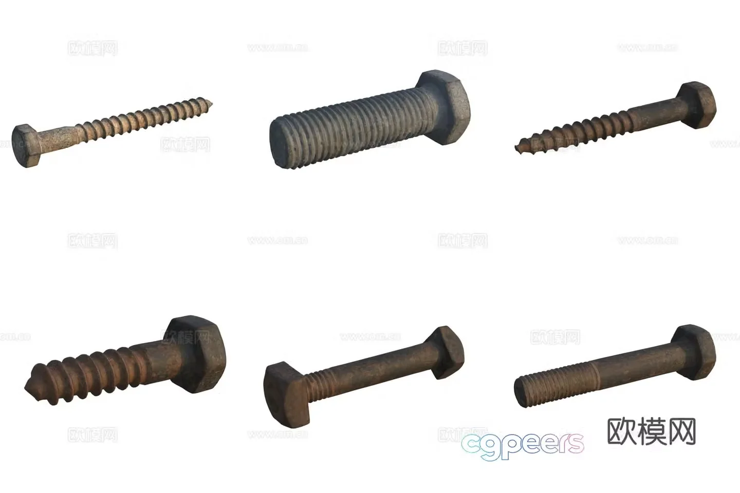 Nut Screw 3D Model