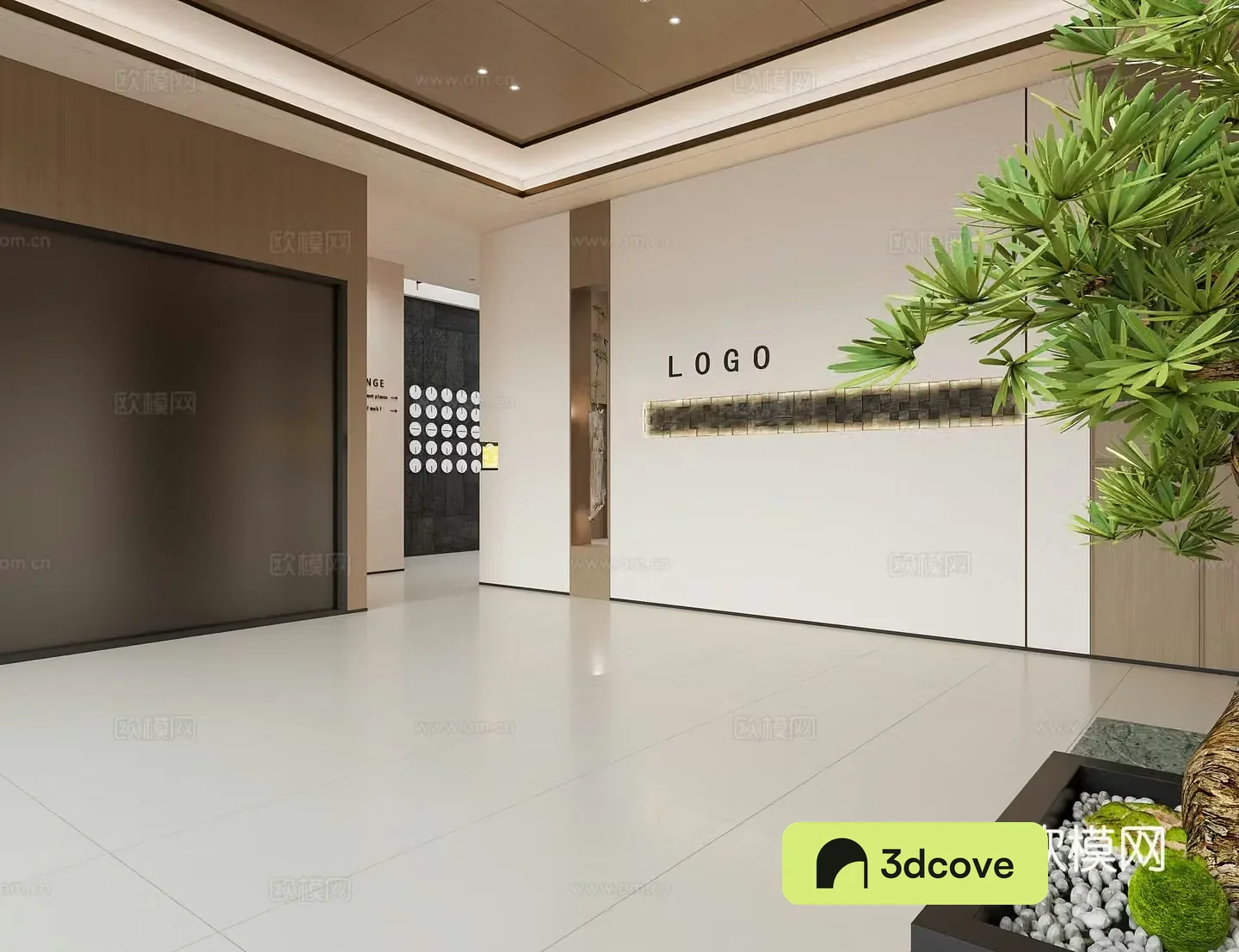 Modern Italian office hall Minimalist office hall Jiji office hall