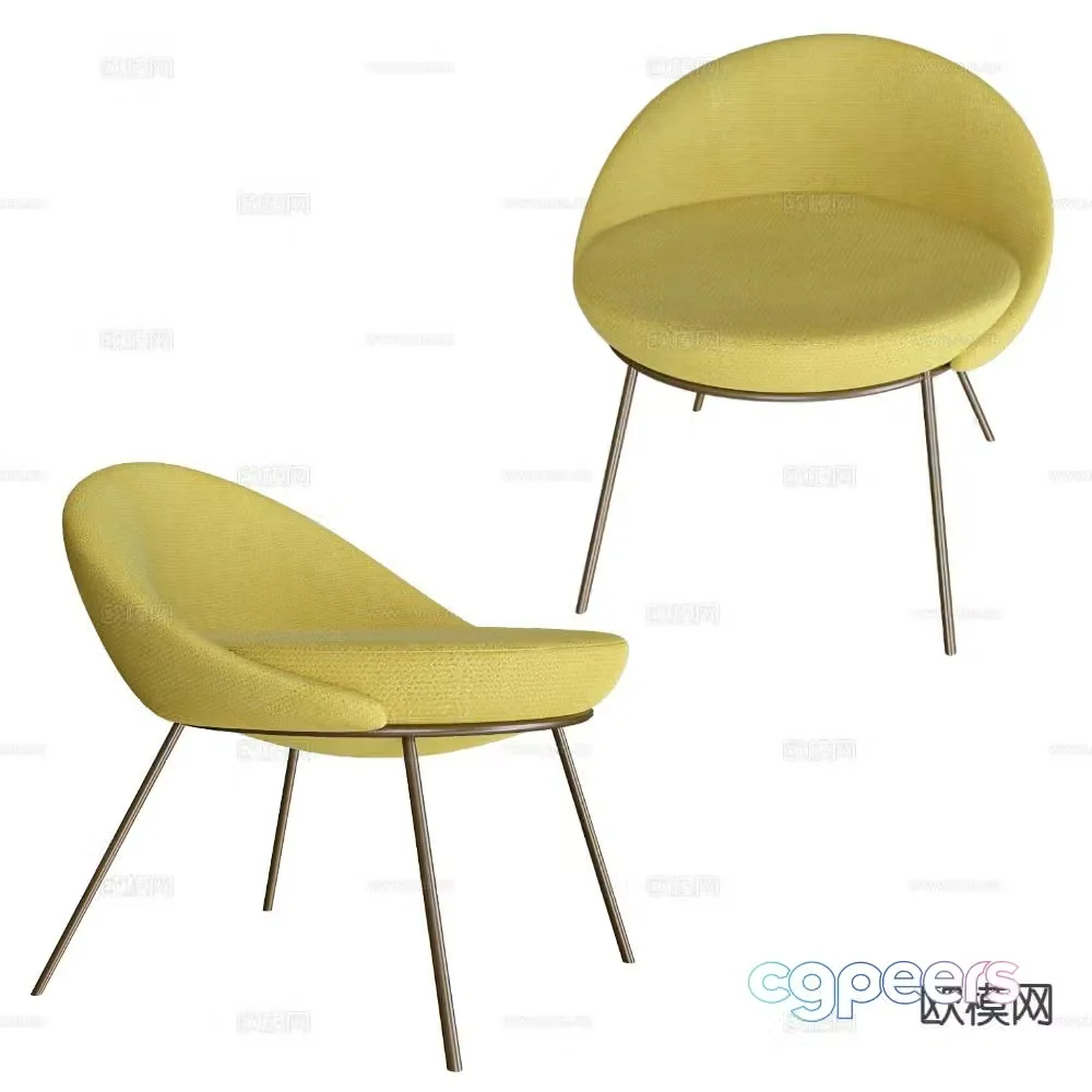 MISSANA modern leisure chair chair 3d model