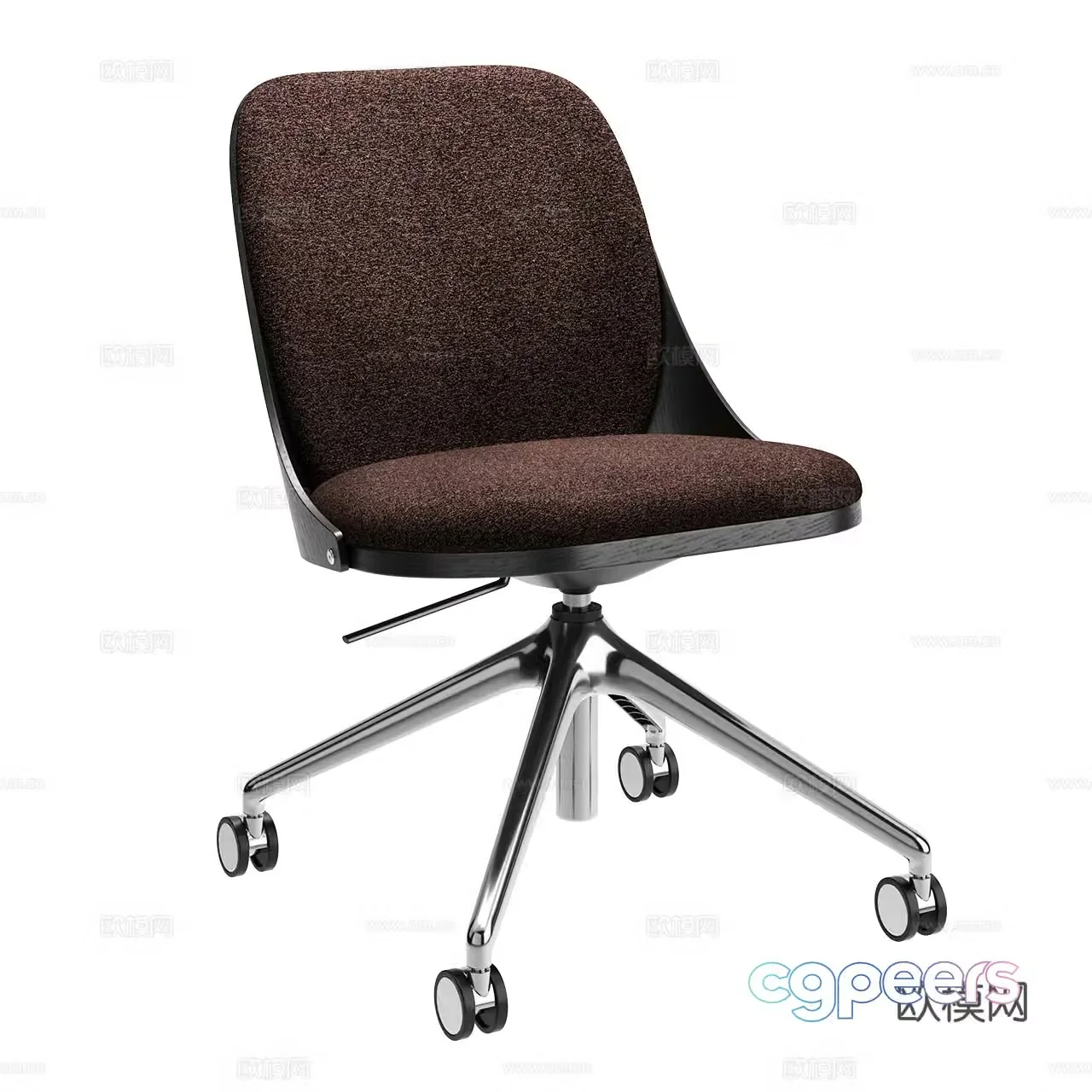 Karl modern office chair minimalist office chair single chair conference chair fabric office chair 3d model