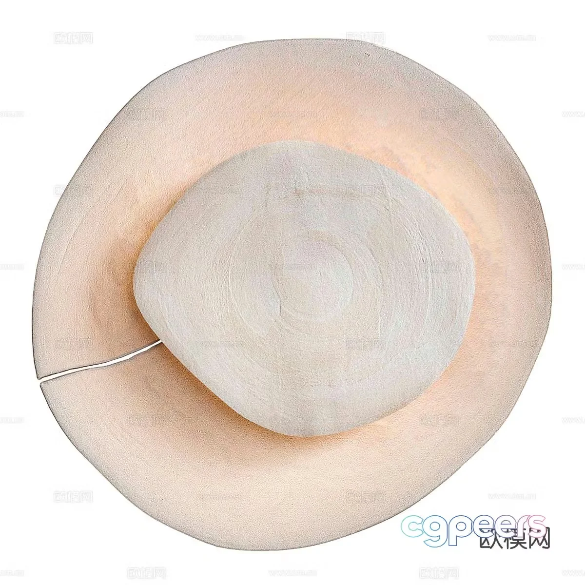 Wabi-sabi wall lamp artistic wall lamp 3d model
