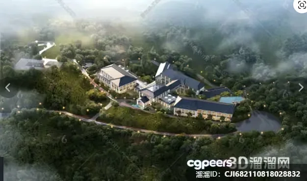 A 3D Rendering Of A Large House 3D Model – 8213 – VRAY Render