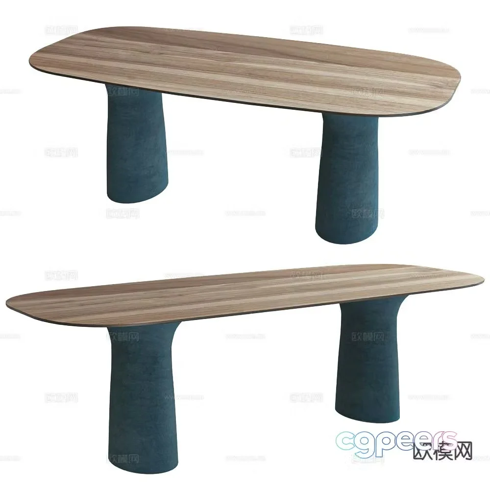 Serralunga modern dining table 3d model