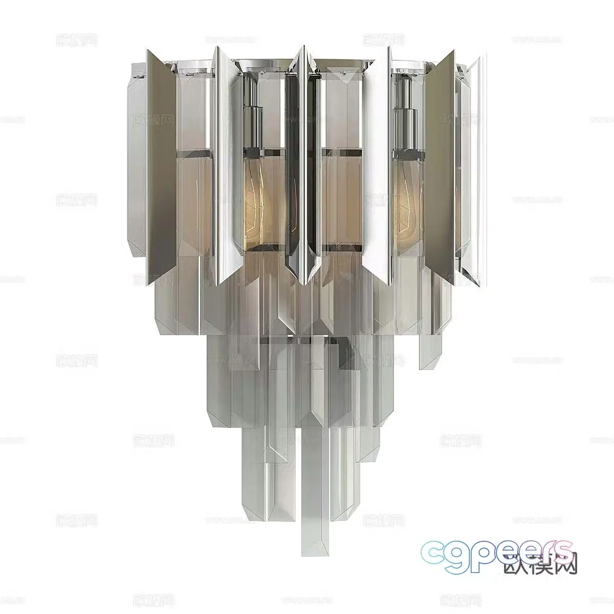Light luxury chandeliers crystal chandeliers glass chandeliers living room chandeliers hotel chandeliers homestay chandeliers 3D model