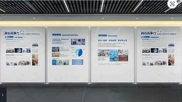 The Main Subject Is A Wall With Three White Posters 3D Model – 11748 – VRAY Render