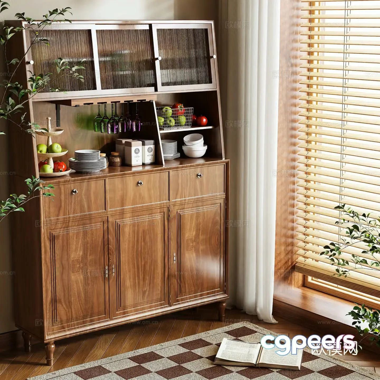 Middle-aged sideboard 3D model