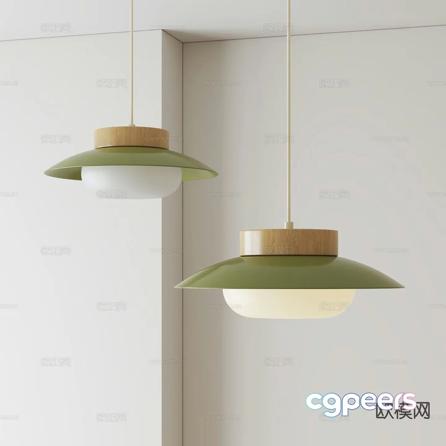 French restaurant chandelier 3d model