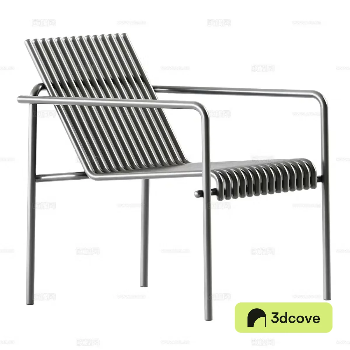 Modern stainless steel chair armchair