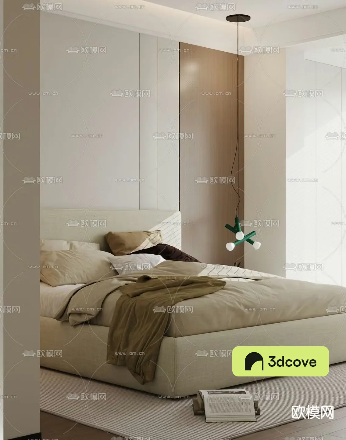 Modern double bed