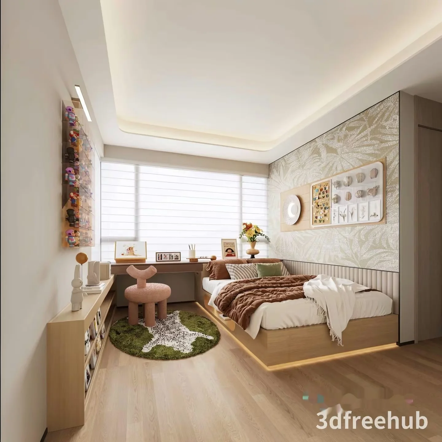 Cozy Bedroom 3D Model – 20771 – VRAY Render