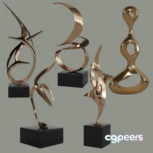 3ds Max Free – Sculptures decor set by Tom Bennett & Charles Westgarth