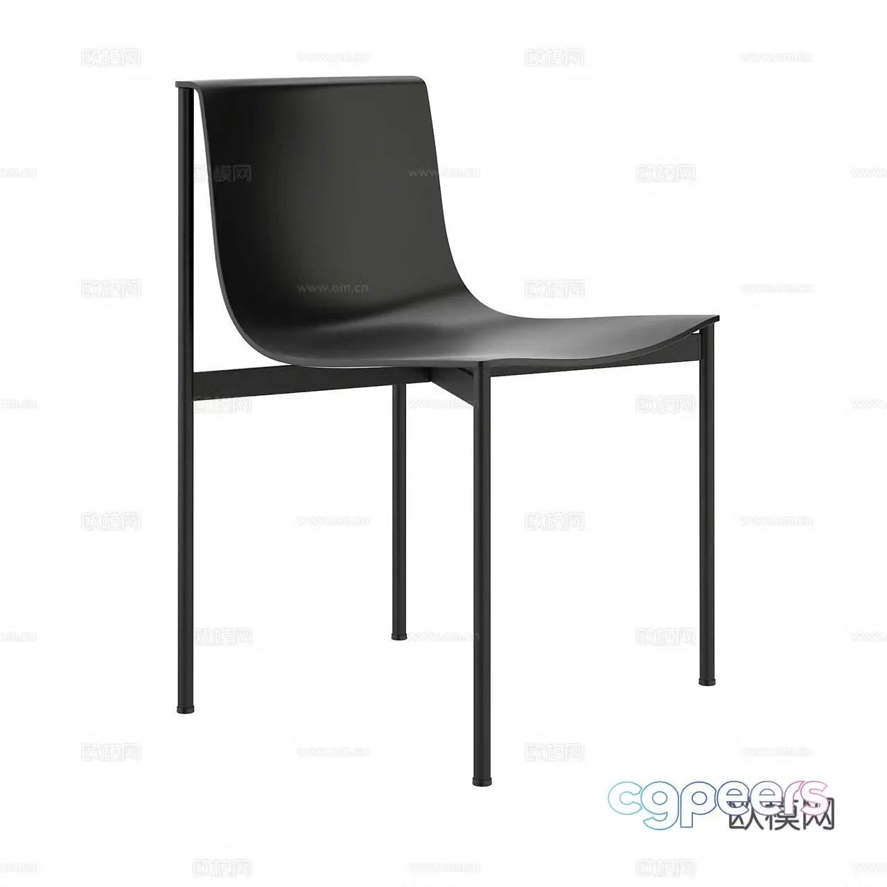 Lema Very simple chair Modern single chair Dining chair Leather chair Metal chair Book chair Tea chair 3d model