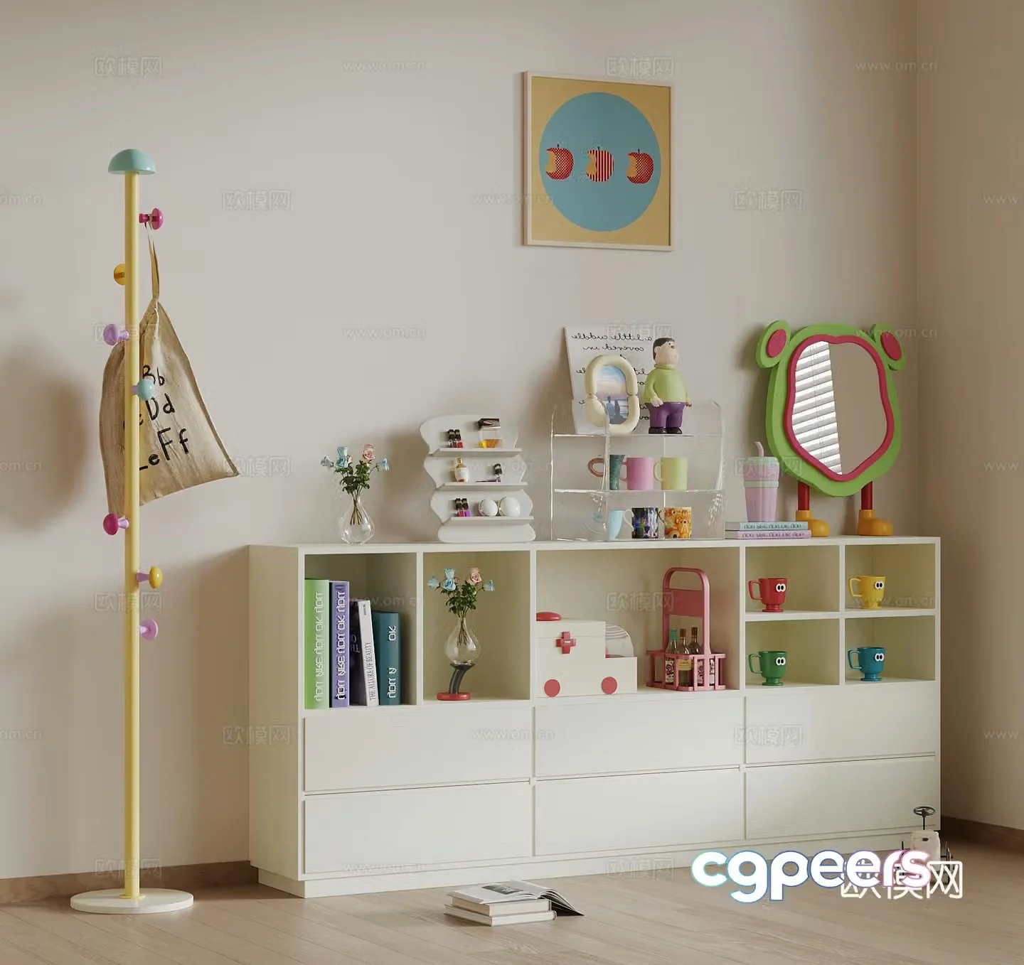 Dopamine cabinet Dopamine clothes hanger 3D model