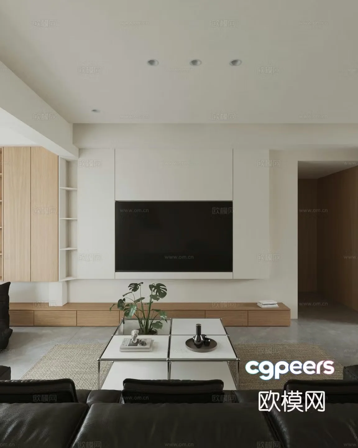 Modern living room 3d model