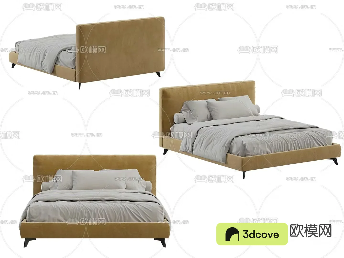 Simple double bed