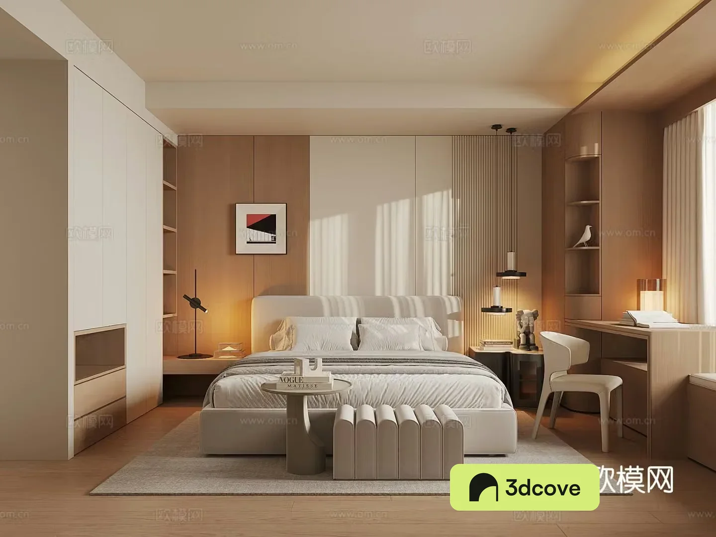 Modern home bedroom
