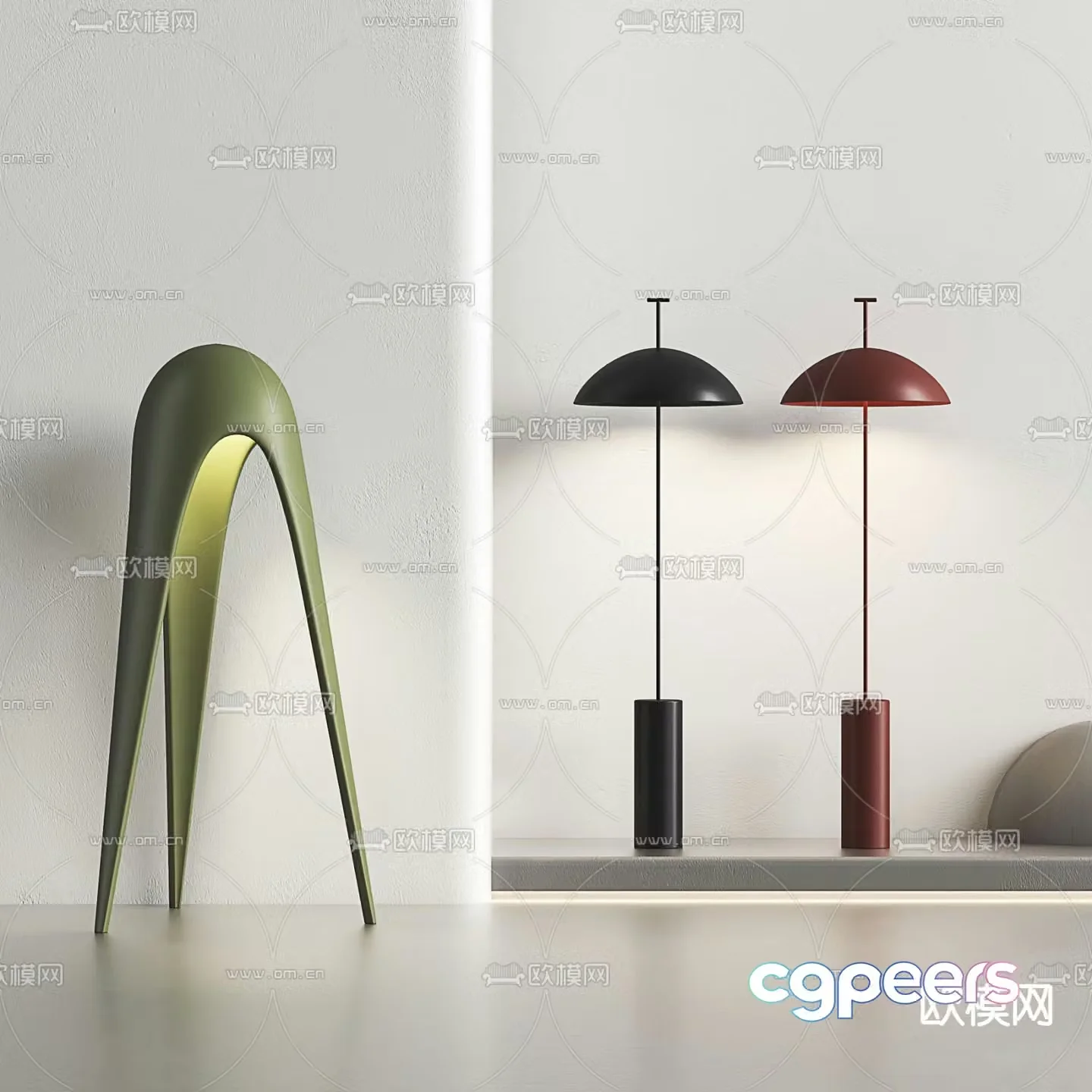 Fashion floor lamp 3d model
