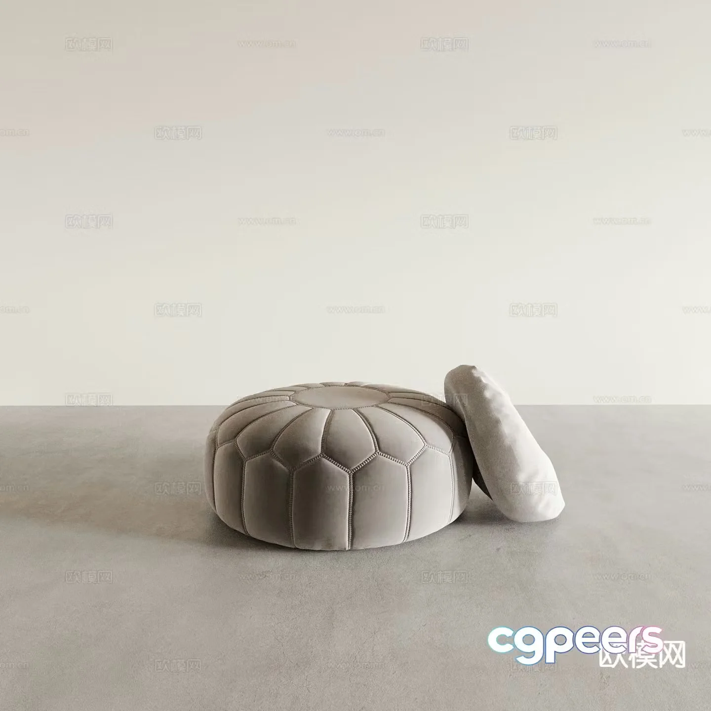 Modern stool dressing stool shoe changing stool sofa stool 3D model
