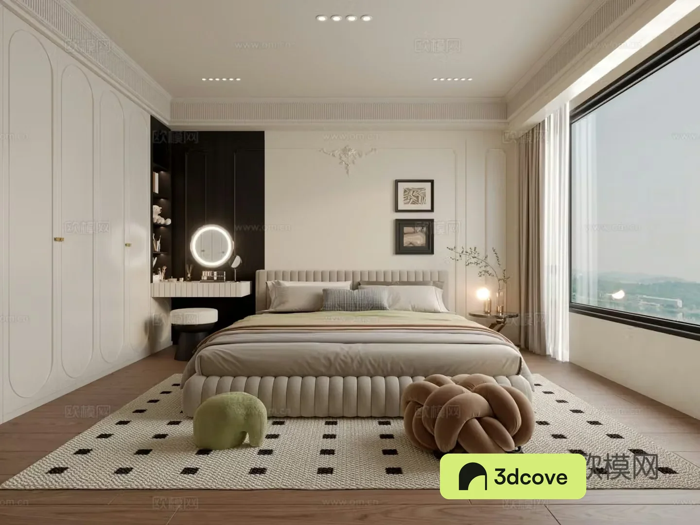 French retro bedroom
