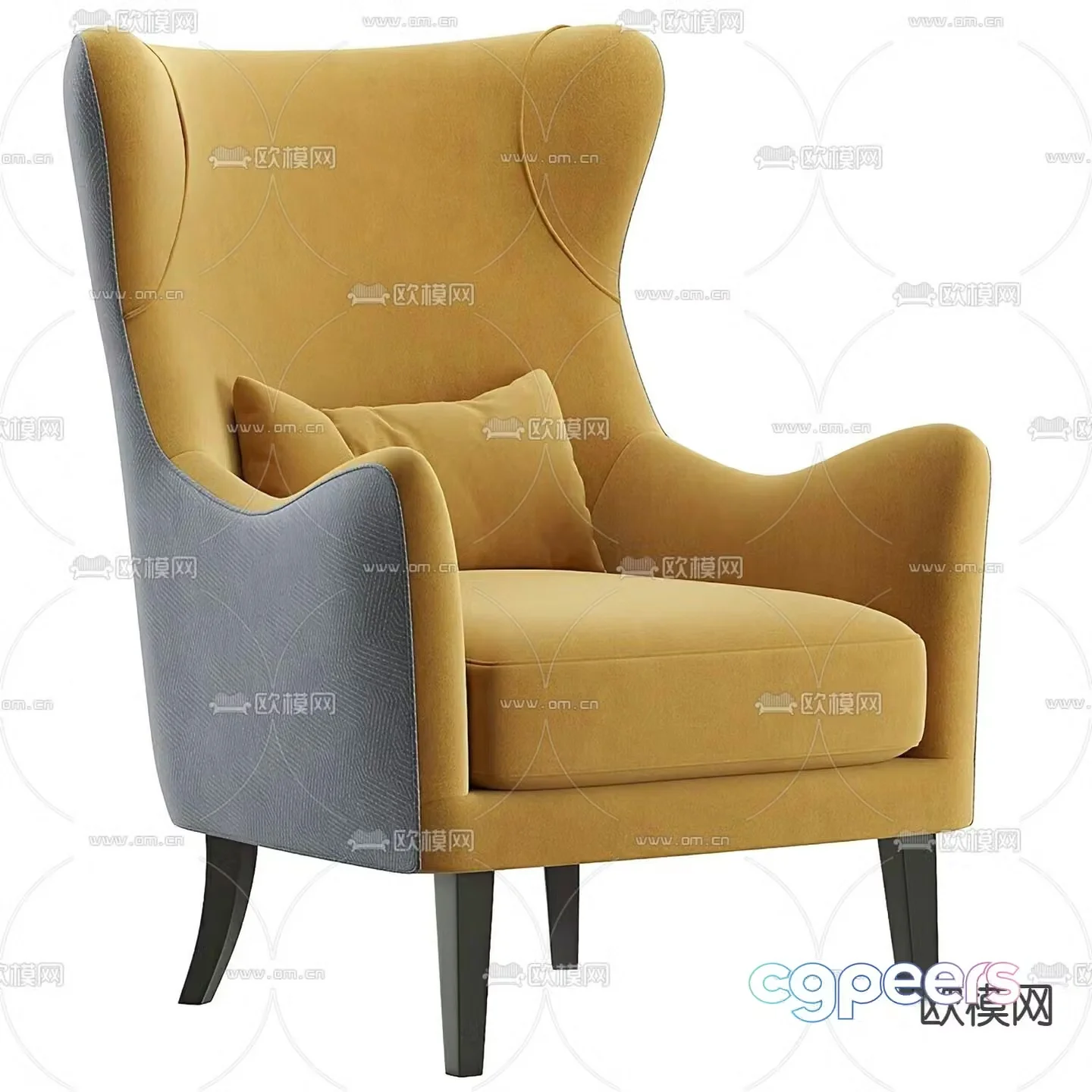 ROOM armchair single chair 3d model