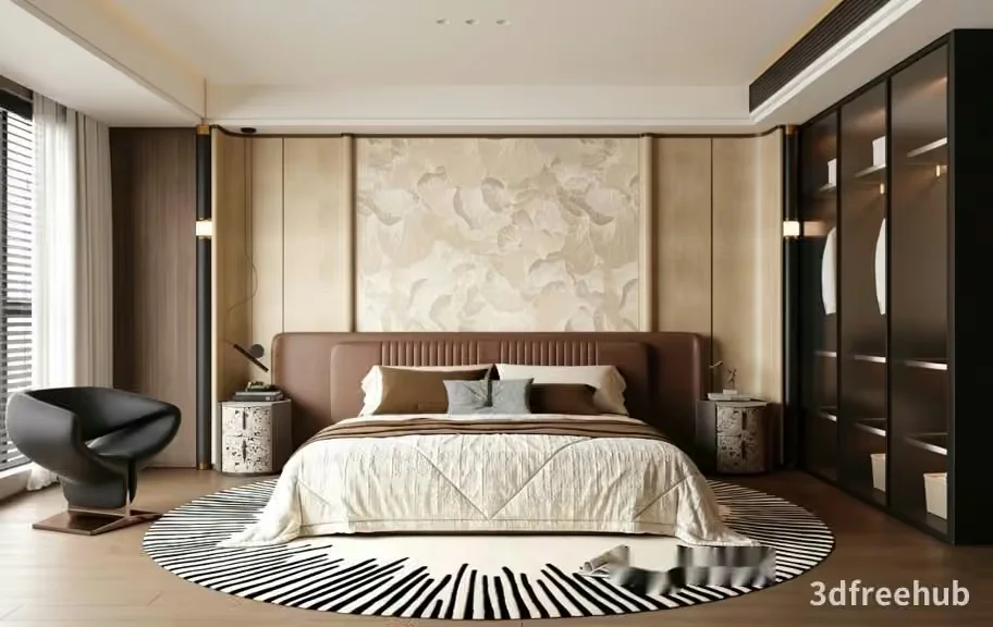 Cozy Bedroom 3D Model – 21771 – VRAY Render