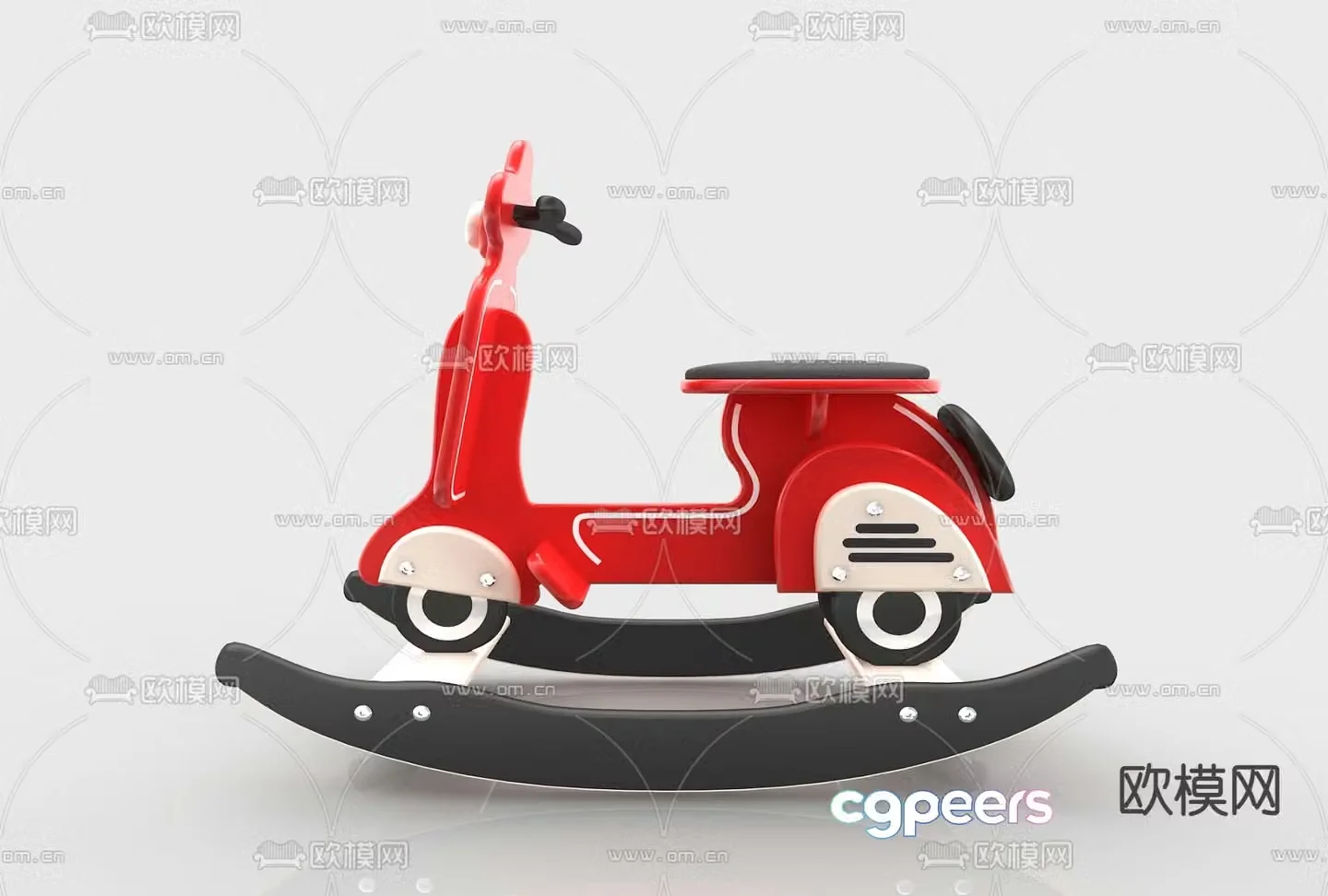 Modern children’s toy car 3d model