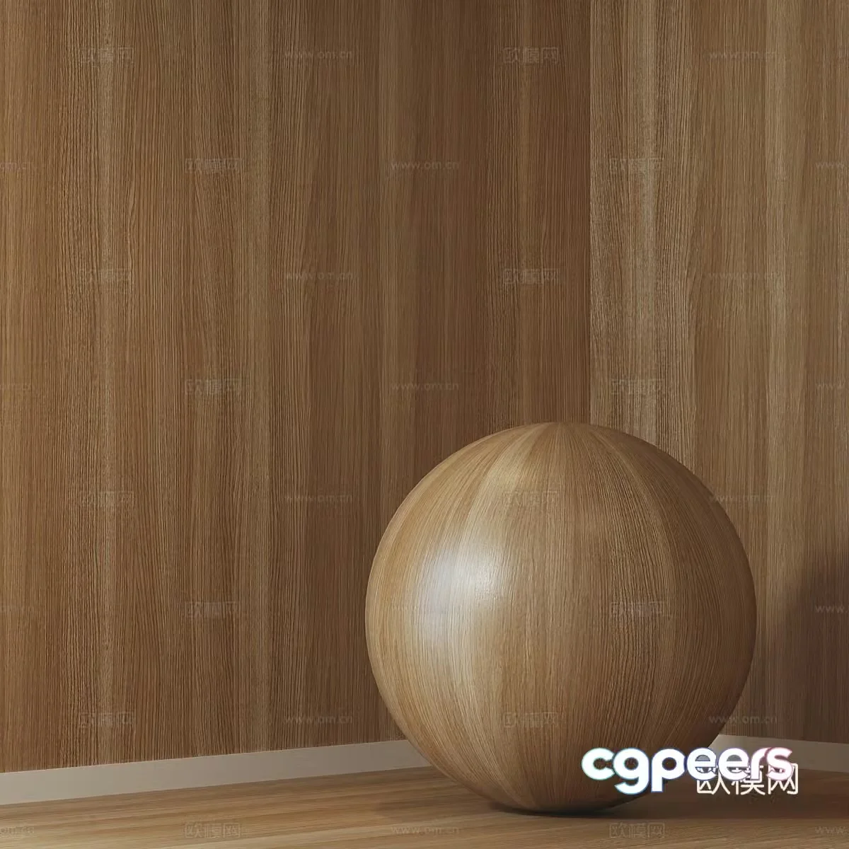New Chinese wood veneer material 3D model