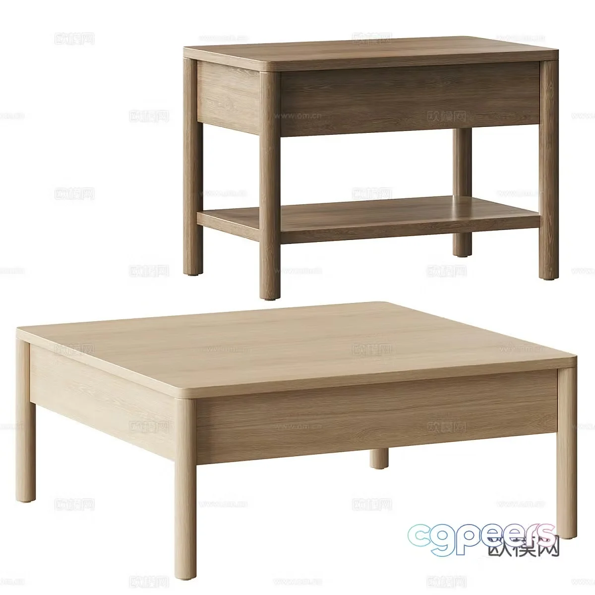 Modern Italian TONSTAD IKEA Coffee Table 3D Model