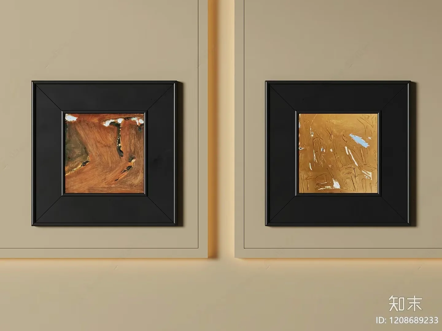 Abstract Art Pieces 3D Model – 215 – VRAY Render