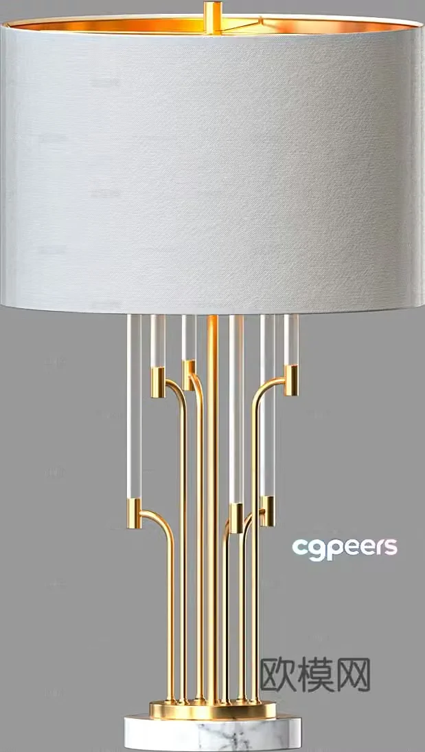 Light luxury table lamp 3D model