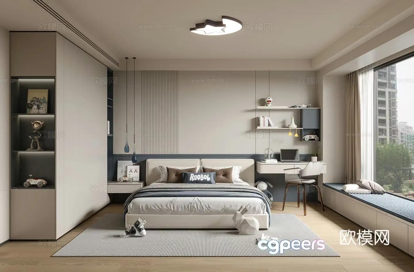 Modern bedroom 3d model