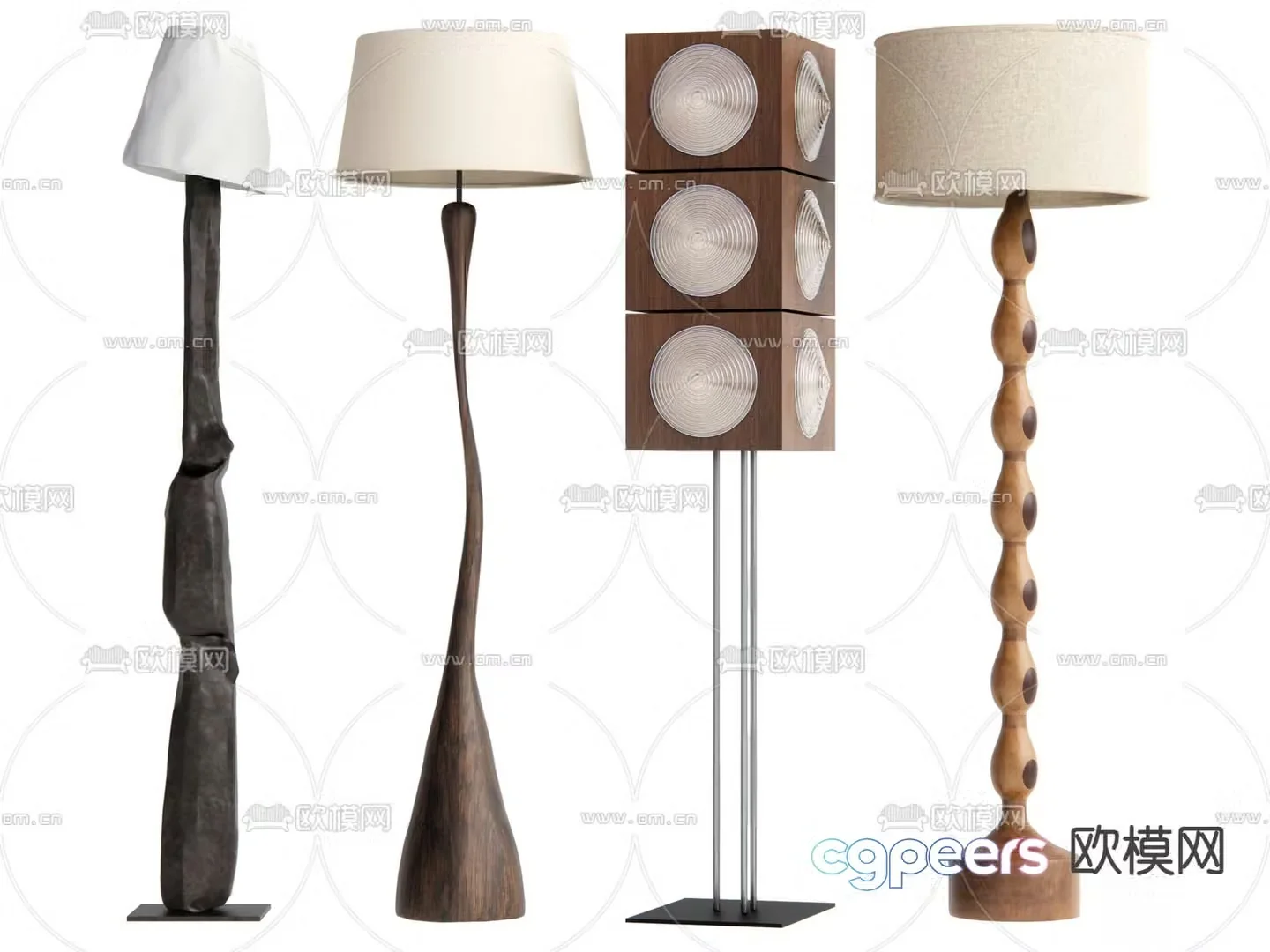 Wai Sad Floor Lamp Art Lamp 3D Model