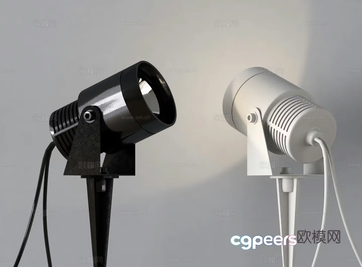 Garden floor lamp floor spotlight ambient light outdoor spotlight 3D model