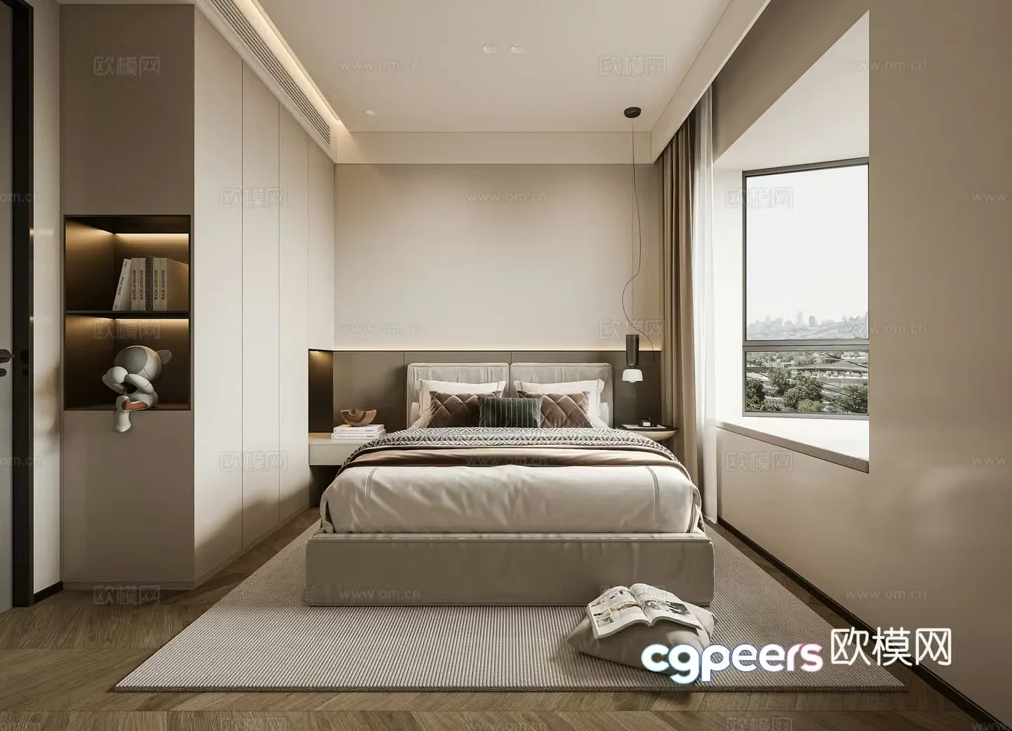 Modern bedroom 3d model