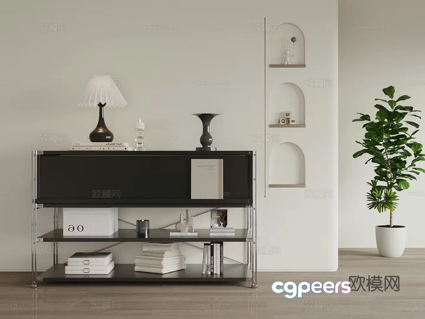 Modern entrance cabinet 3D model