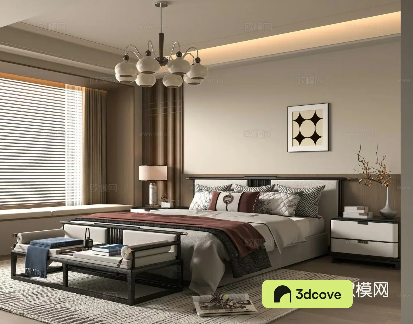 New Chinese bedroom