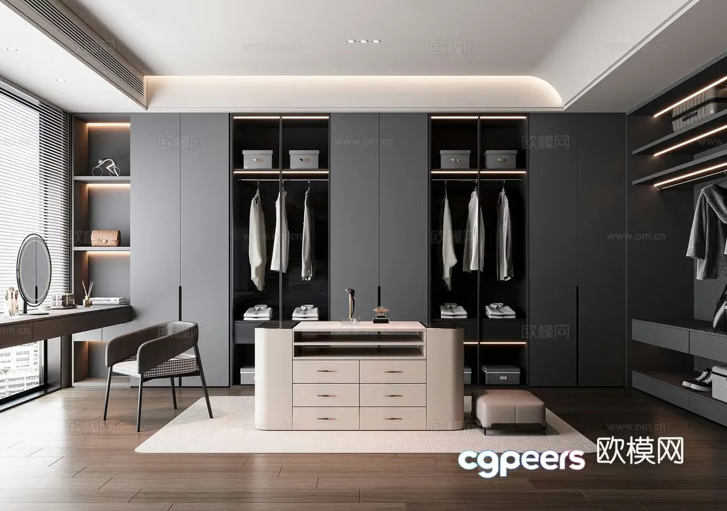 Italian cloakroom 3D model