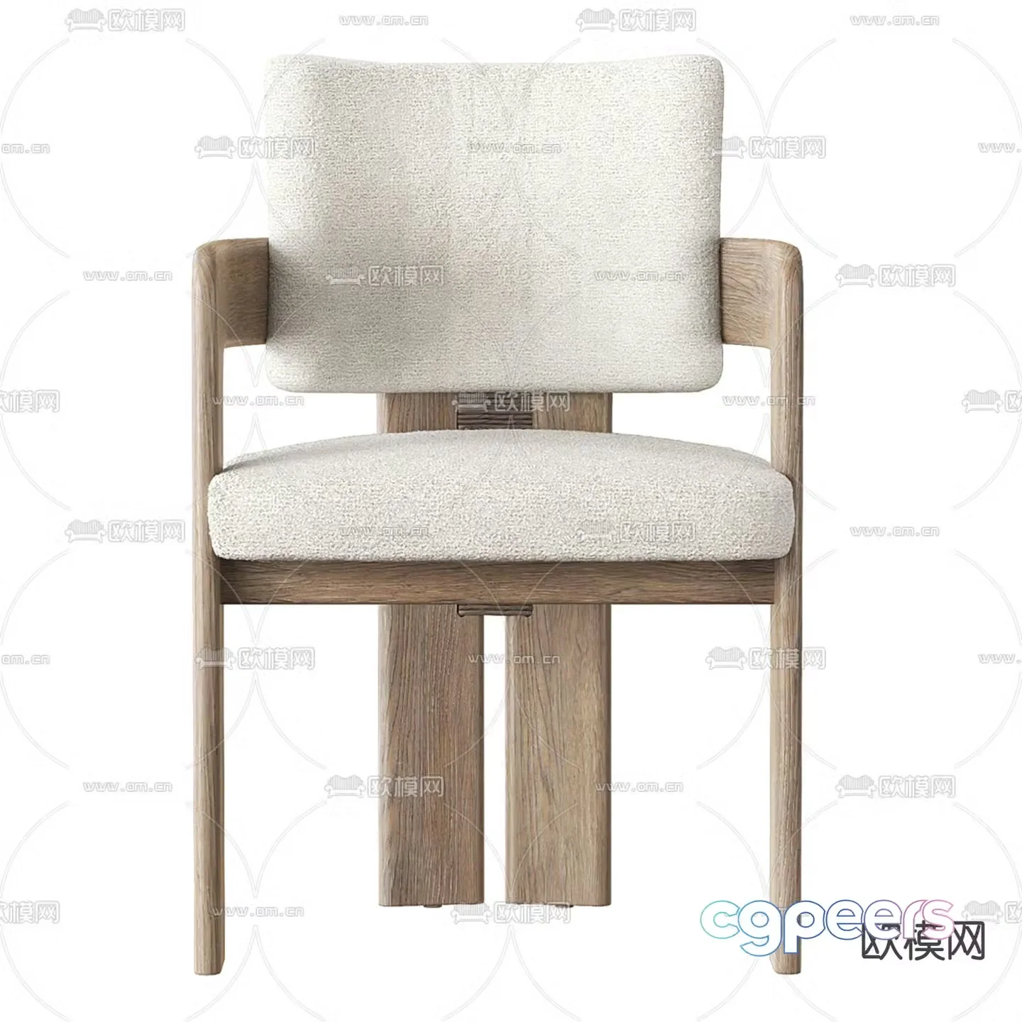 Casa Paros modern chair dining chair 3d model
