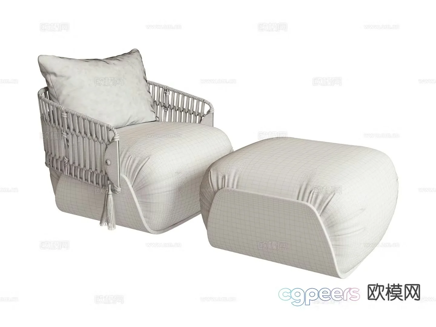 visionnaire- single sofa leisure sofa 3d model