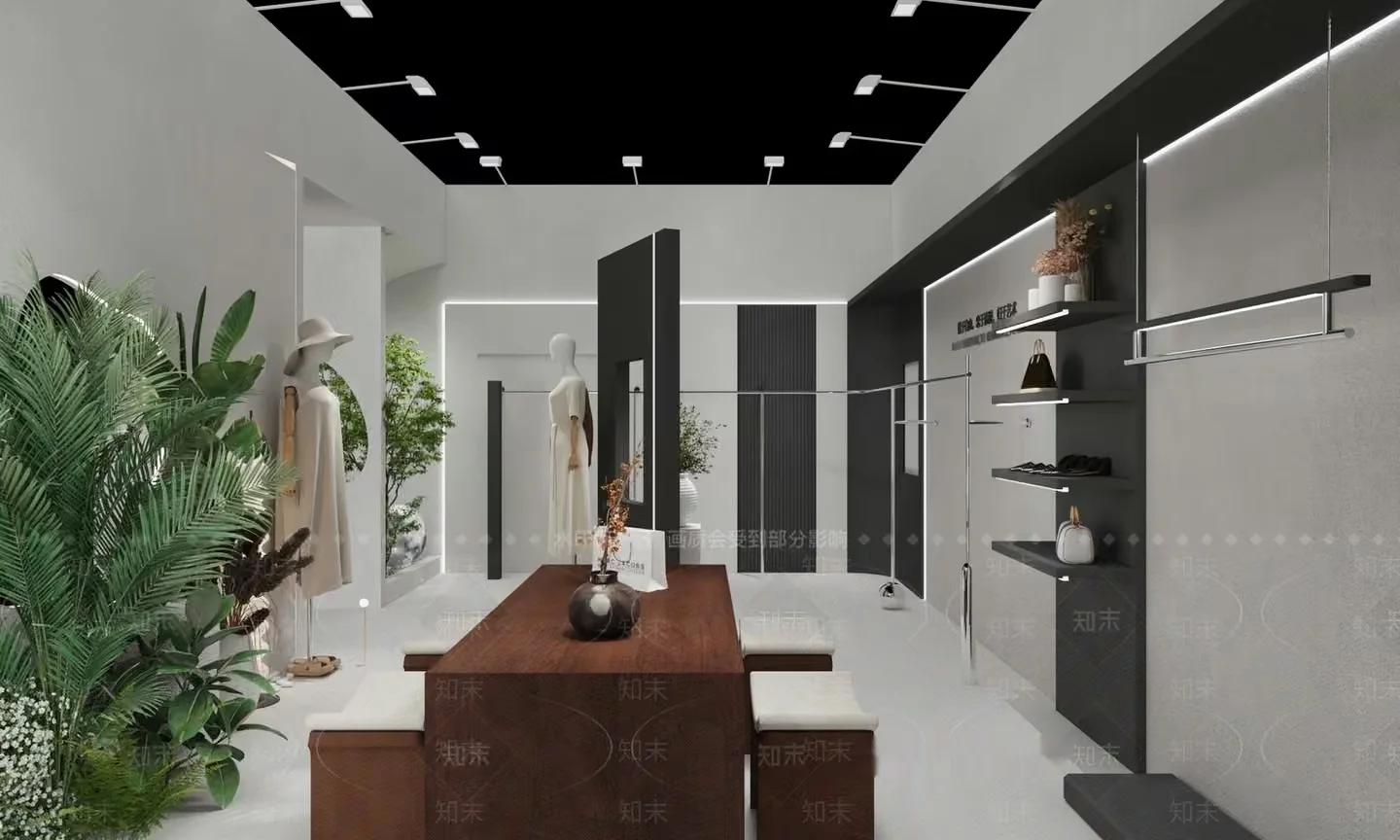 Modern Fashion Store 3D Model – 17156 – VRAY Render