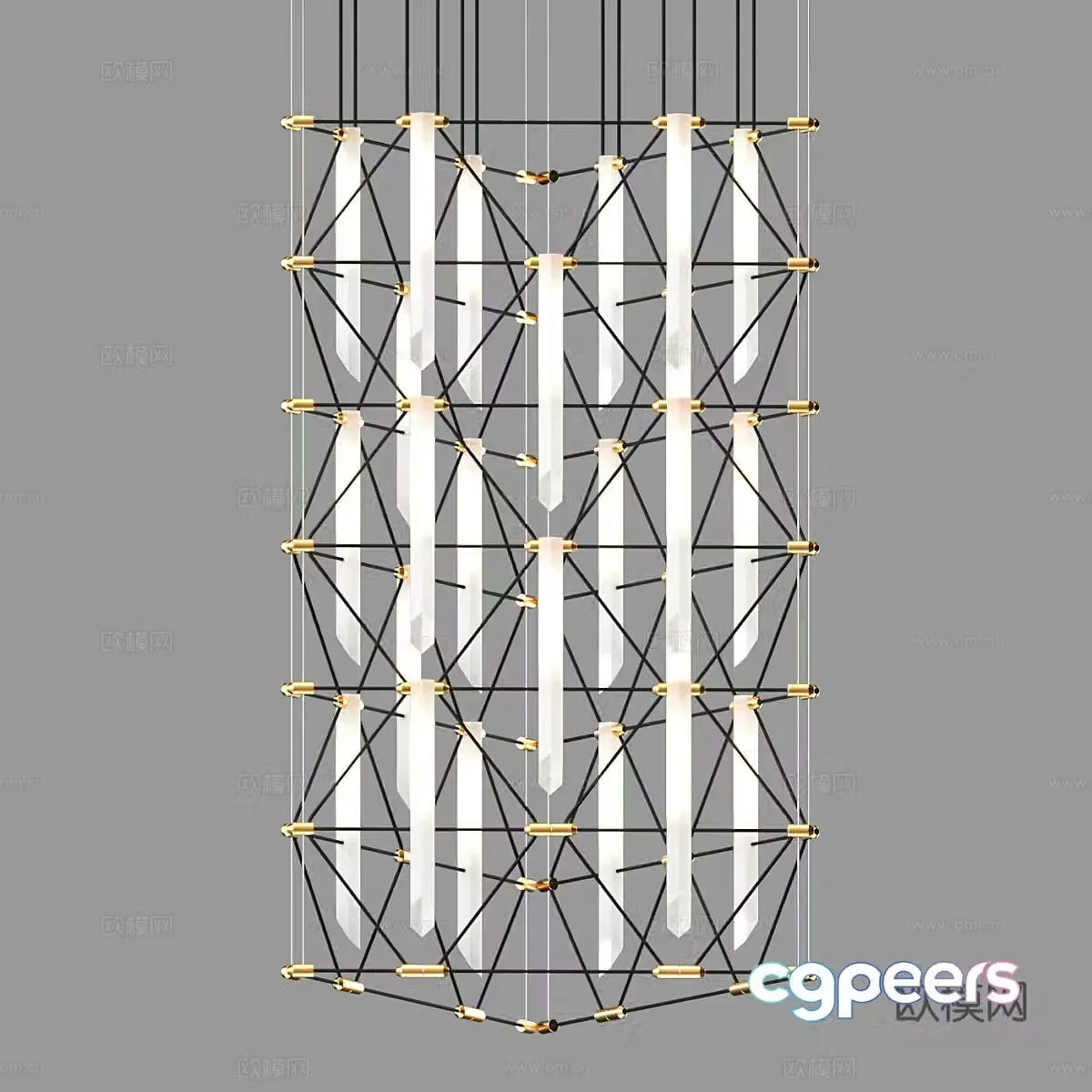Modern simple light luxury chandeliers chandeliers simple chandeliers dining chandeliers living room chandeliers decorative chandeliers 3D model