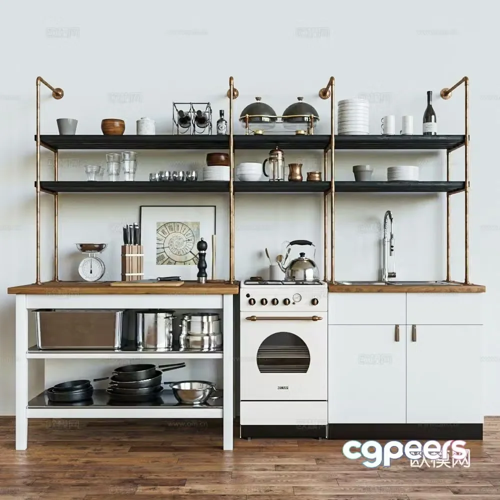 Modern cabinet 3d model