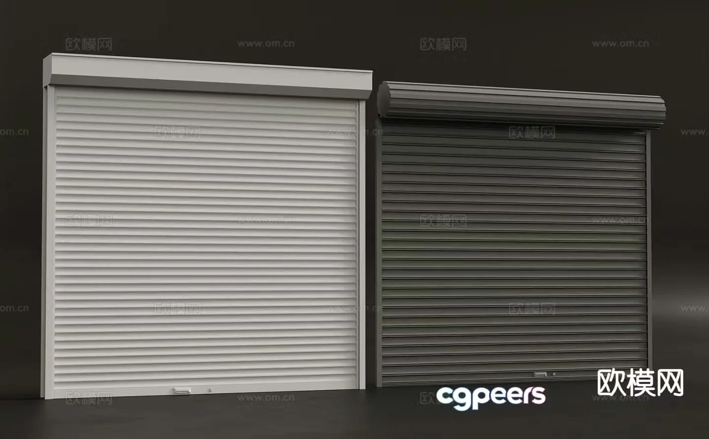 Rolling shutter door Rolling shutter door Garage door 3D model