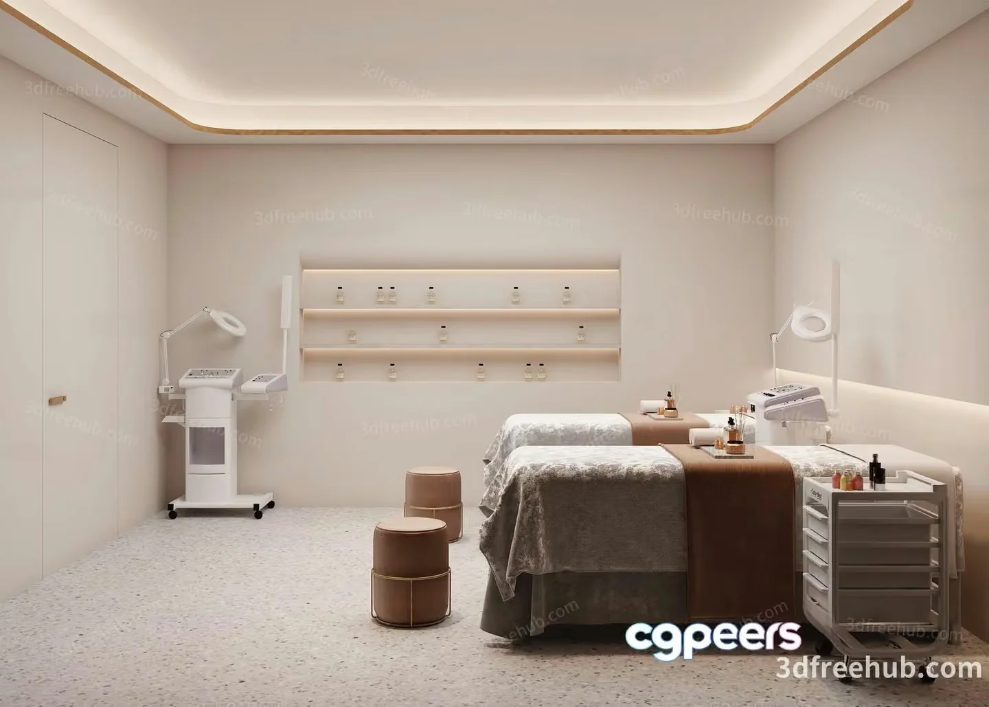 A Spa Treatment Room 3D Model – 22641 – VRAY Render