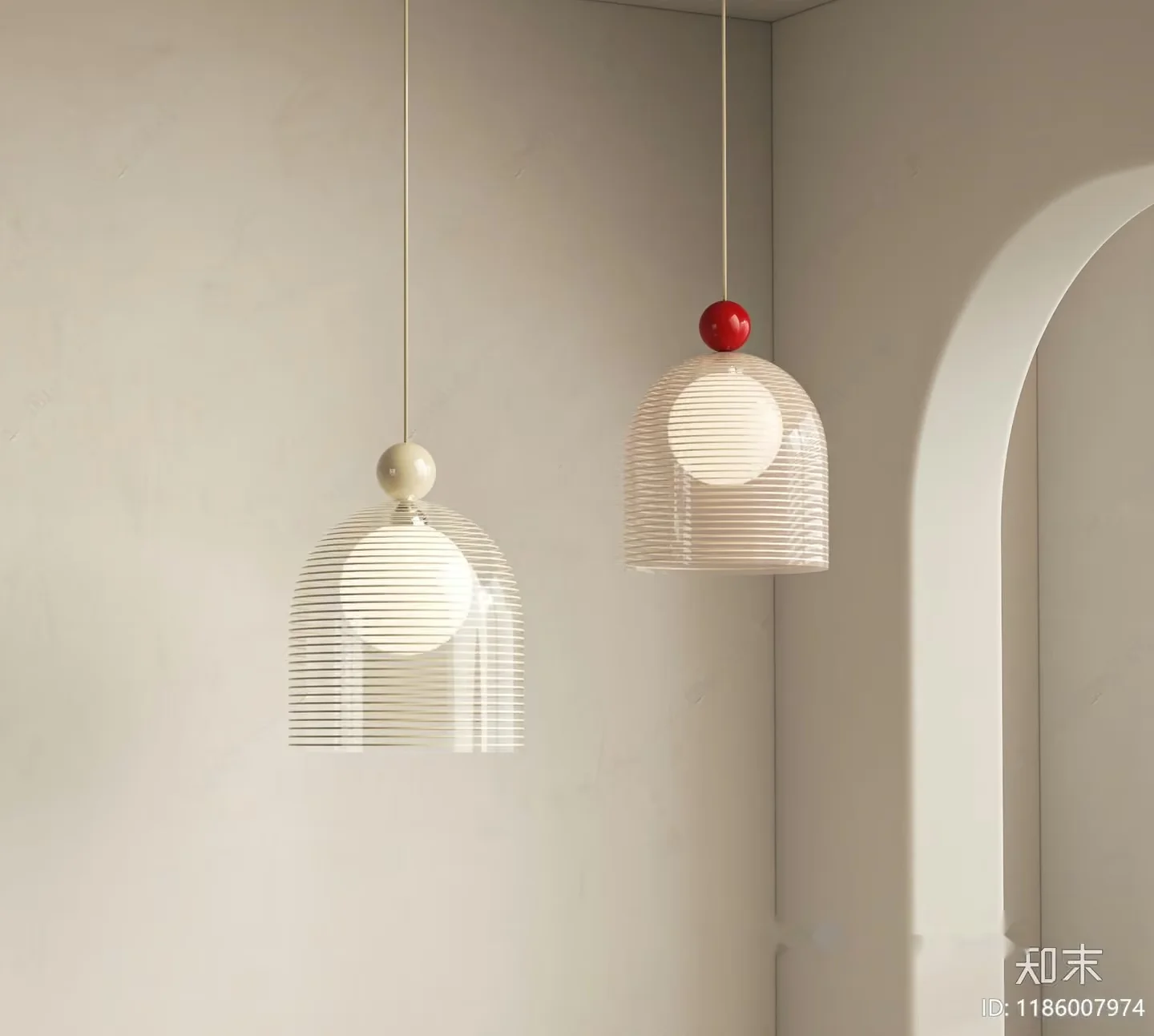 Modern Hanging Light Fixtures 3D Model – 19508 – VRAY Render